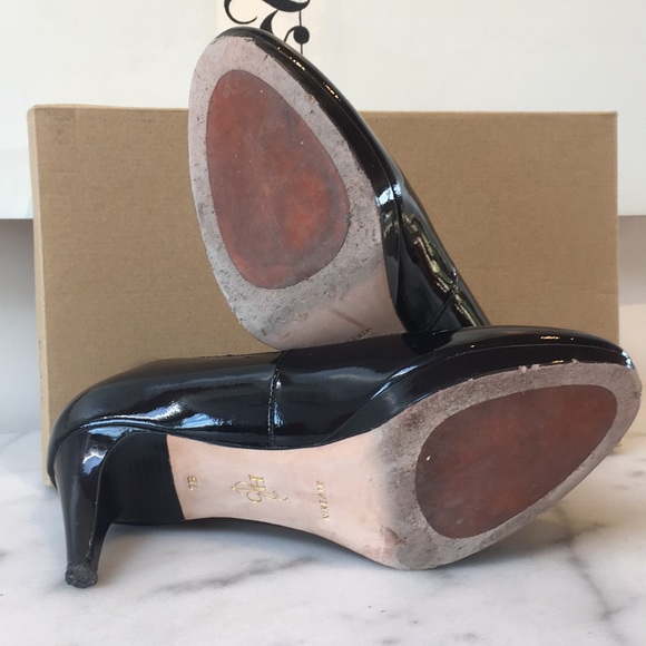 HP🌼❣️Cole Haan Chelsea Patent Platform Pump 7B - Picture 4 of 8